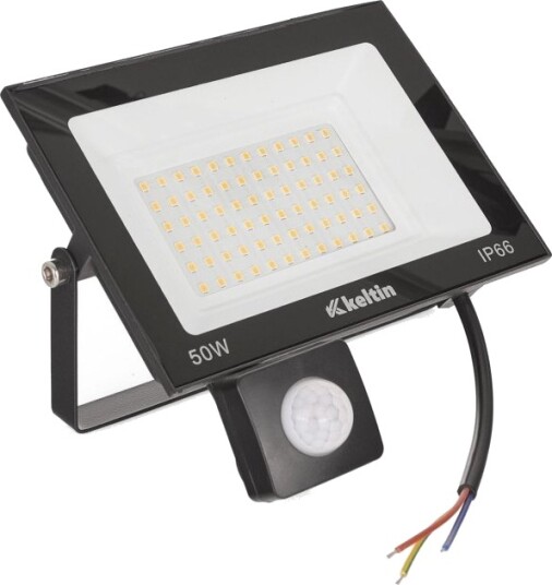 Keltin Led Flomlys 50W Med Bevegelsessensor Kaldhvit 6500K Keltin Led Flomlys 50W Med Bevegelsessensor Kaldhvit 6500K