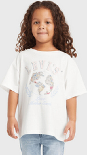 Levis Earth Oversized Tee White (140 / 10 år)