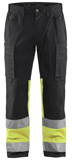 Bukse varsel stretch svart/gul Bukse varsel stretch svart/gul