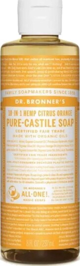Dr Bronner sitron & appelsin såpe 240 ml