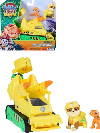 Paw Patrol Bil Dino Redning Bulldozer Dino-Filmen Rubble Paw Patrol Onesize Bil Gul Paw Patrol Bil Dino Redning Bulldozer Dino-Filmen Rubble Paw Patrol Onesize Bil Gul