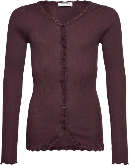 Rosemunde Kids Rkbalta Modal Ls Lace Cardigan   GANACHE   176