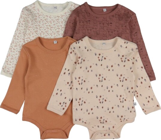 Pippi Body AO-printed 4-pakning Burlwood 92