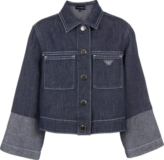 Emporio Armani Denimjakke   Beskåret   Blå   Emporio Armani   12 år (152)   Denimjakker