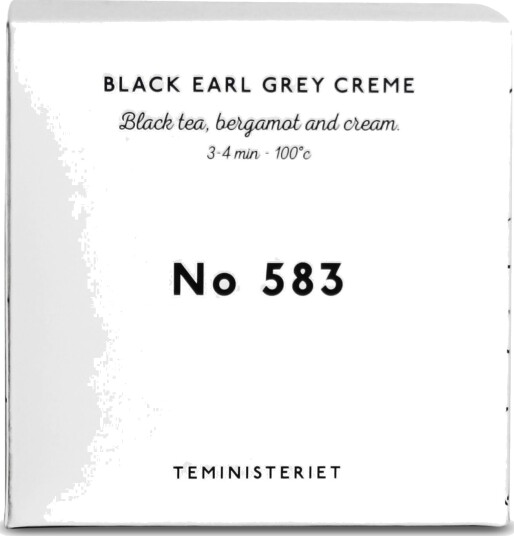 Teministeriet Signature 583 Black Earl Grey Creme Boks Te
