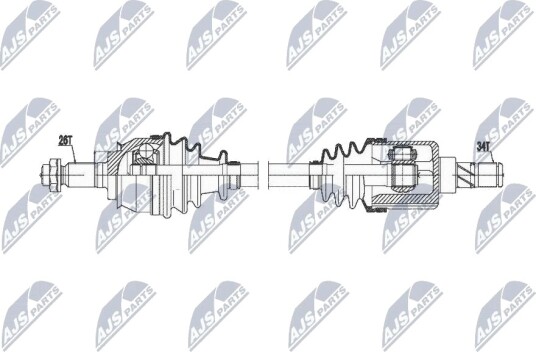 Nty Drivaksel NTY NPW BM 020 Nty Drivaksel NTY NPW BM 020