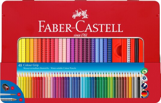 Faber-Castell Colour Grip  Tin of 48