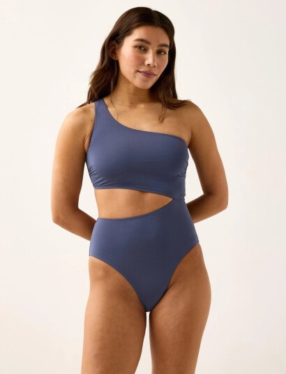 Lindex Swimsuit Trina Shiny Blue XL