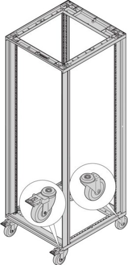 Schroff Svingbare Hjul Ledende Esd Motstand < 10 Kohm I Henhold 27230110