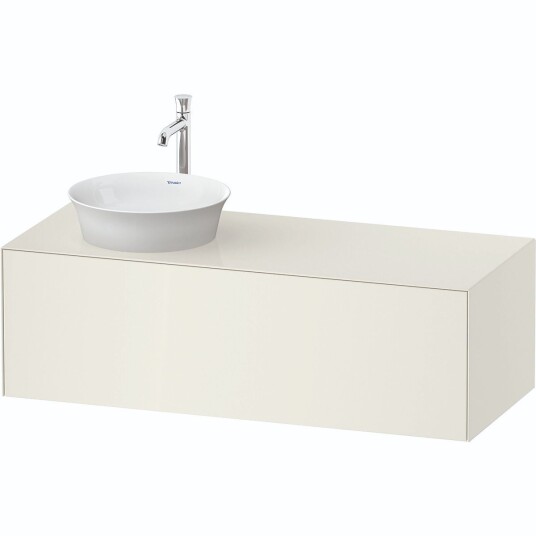Duravit White Tulip Servantskap 1 skuff 130x55x40,8 cm Nordisk Hvit Høyglans