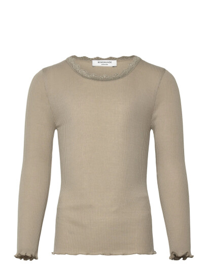 Rosemunde Kids Rkbalta Modal Ls Lace T-Shirt Beige 152 Rosemunde Kids Rkbalta Modal Ls Lace T-Shirt Beige 152