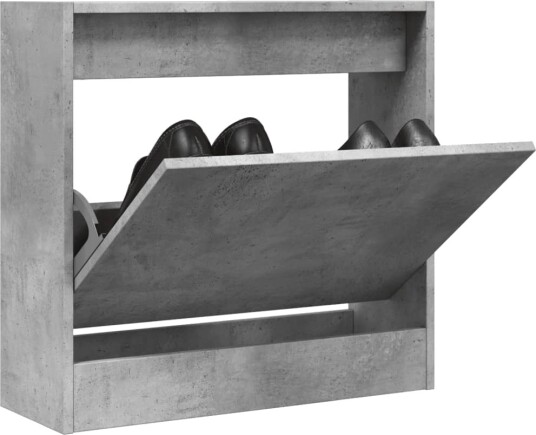 Skoskap betonggrå 60x21x57 cm konstruert tre 8721012381216 Skoskap betonggrå 60x21x57 cm konstruert tre 8721012381216