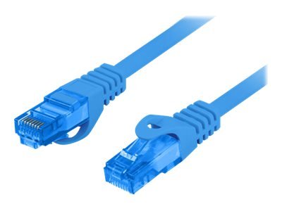 Lanberg Koblingskabel Rj-45 Hann Til Rj-45 Hann 1 M S/Ftp Cat 6A Flertrådet Blå Ral 5012