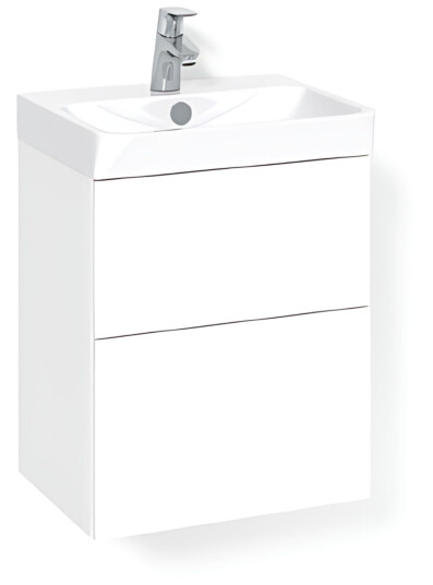 Macro Design Crown Servantskap 2 Skuff- med Light 70 Servant Hvit / 45cm Plain