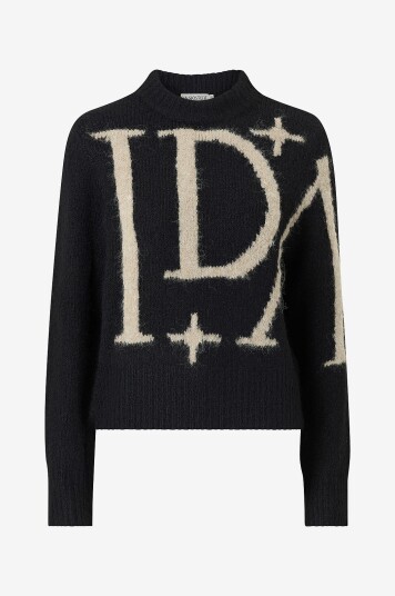 Ida Sjöstedt Pullover 254 30 01 Logo Svart Ida Sjöstedt Pullover 254 30 01 Logo Svart