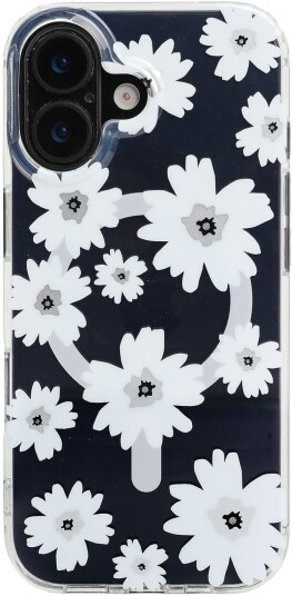 Trolsk Mobildeksel med MagSafe Hvite Blomster (iPhone 17)