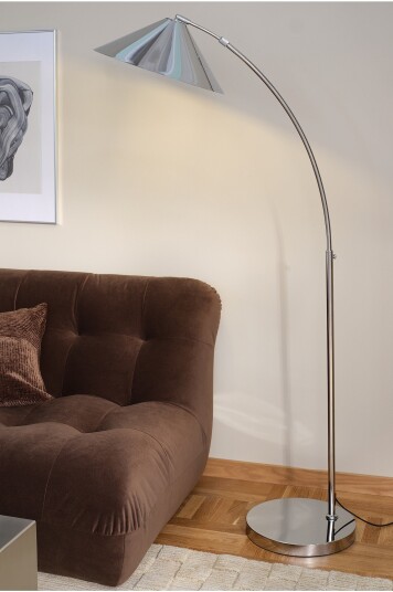 Jotex SILVIA gulvlampe Krom 2312179010 Jotex SILVIA gulvlampe Krom 2312179010