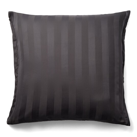 Nordstrand Home Bambus putetrekk 100% naturlig bambus 60x63 cm Grått jacquardvevd putevar med striper