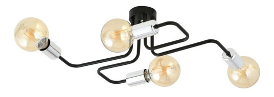 Veken 4 Sølv taklampe E27 230V uten lyskilde