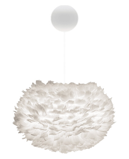 Umage Eos Taklampe Medium Hvit med Cannonball Baldakin i Hvit Umage Eos Taklampe Medium Hvit med Cannonball Baldakin i Hvit
