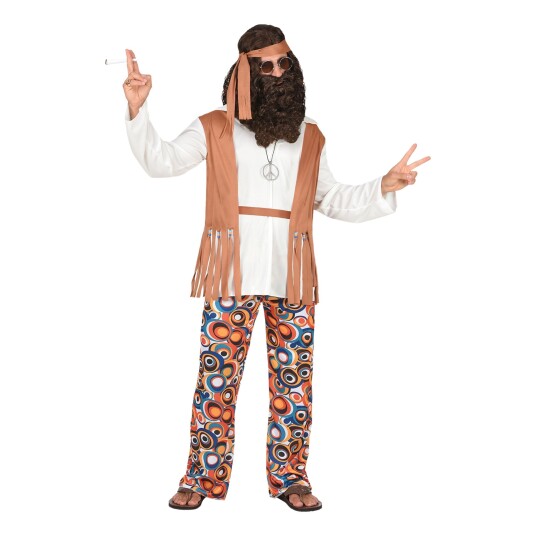 Widmann S.r.l. 60talls Hippie Karnevalskostyme Medium Widmann S.r.l. 60talls Hippie Karnevalskostyme Medium