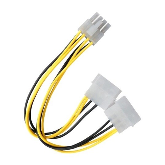 Eletra Pwm Fan 3PIN 1TO2 10CM Y-kabel gul/svart EO3P1T230FY