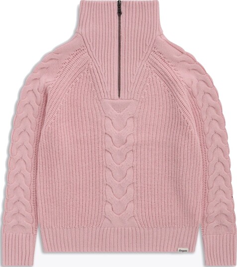 Bergans Milde Knitted Wool Half Zip Women Rosa S Bergans Milde Knitted Wool Half Zip Women Rosa S
