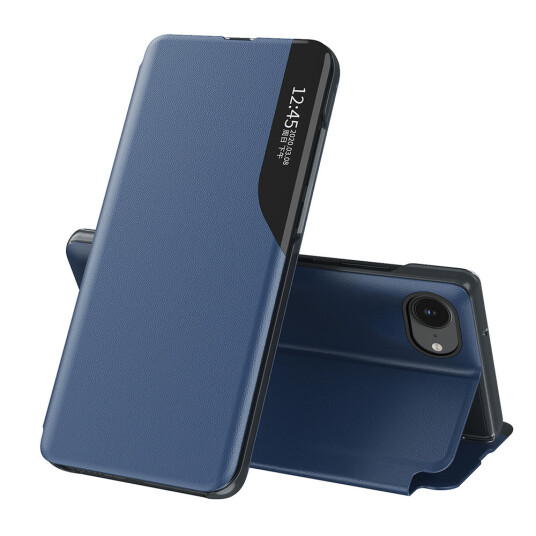 Hurtel Eco Lommebokdeksel med stativ til iPhone 16e Blå