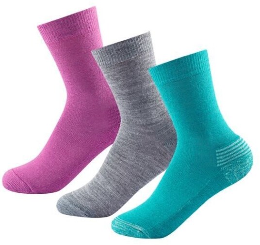 Devold Daily Medium Kid Sock 3pk Girl Mix 31-34