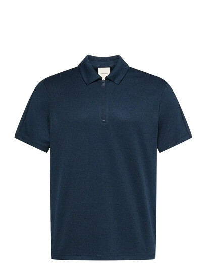 Calvin Klein Ss Slim Stretch Mesh Pique Polo Navy XL