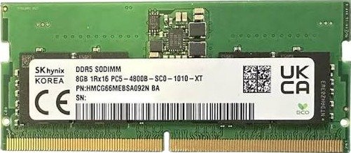 SK Hynix 8GB DDR5-4800 CL40 SO-DIMM 262-pin Non-ECC HMCG66MEBSA092N-BA