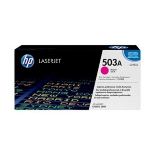 HP 503A / Q7583A Magenta Toner - Laser toner Rød HP 503A / Q7583A Magenta Toner - Laser toner Rød