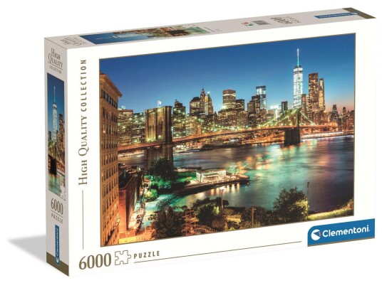 Clementoni Puslespill 6000 Brikker Brooklyn Bridge Lights