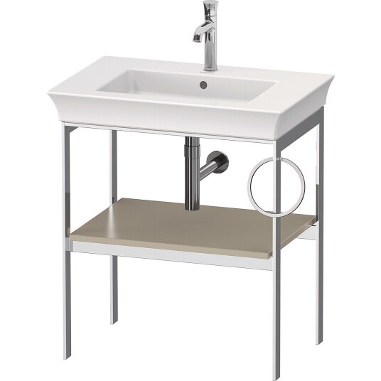 Duravit White Tulip Metallkonsoll 68,4x45x76 cm Taupe Matt/Krom