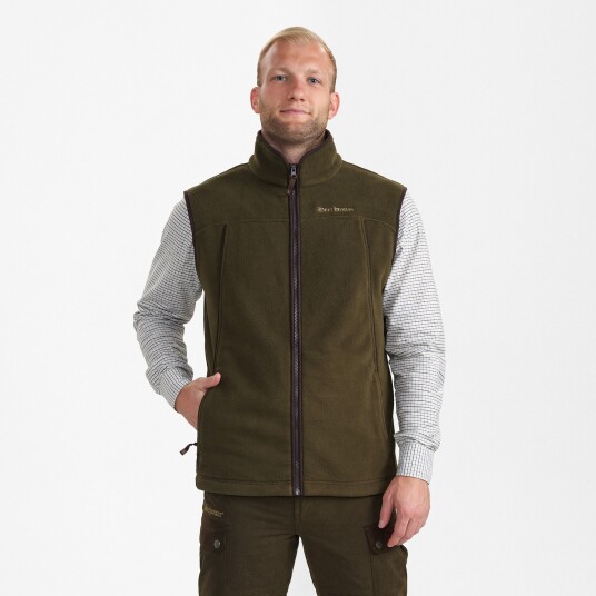 Deerhunter Eagle Fleece Vest Mens Tarmac Green M