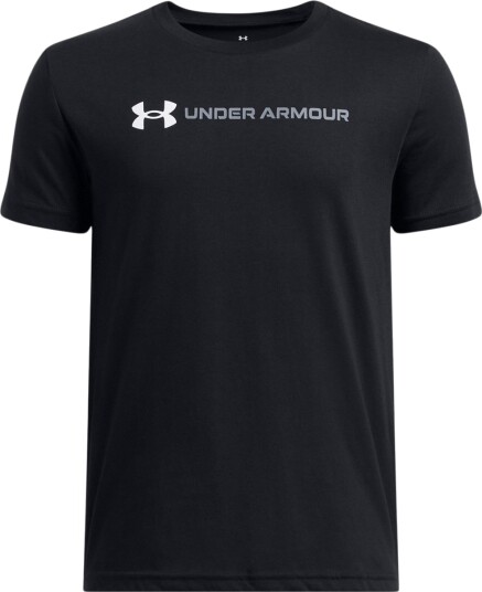 Under Armour Logo Sportstyle Wordmark T-skjorte Barn Svart 128 - 140