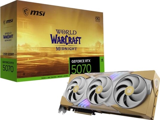 MSI GeForce RTX 5070 WoW 12GB grafikkort Midnight Light G507012WMLEC