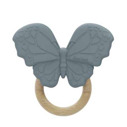 Label Label Silicone Bitering w. Butterfly Blue Label Label Silicone Bitering w. Butterfly Blue