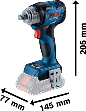 Bosch Slagmuttertrekker GDS 18V-330 Uten Batteri Bosch Slagmuttertrekker GDS 18V-330 Uten Batteri