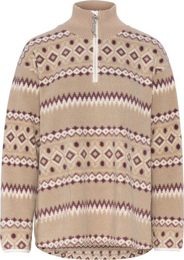 Kari Traa Women"s Ruthie Midlayer Half Zip Mocha M