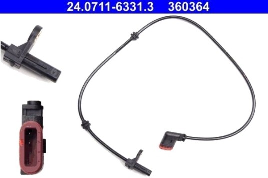 ATE 24.0711 6331.3 Sensor ABS