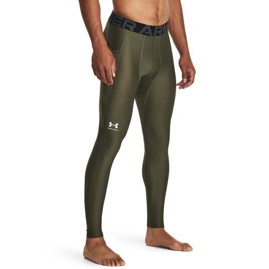 UA HG Armour Leggings, Marine OD Green Grön Small