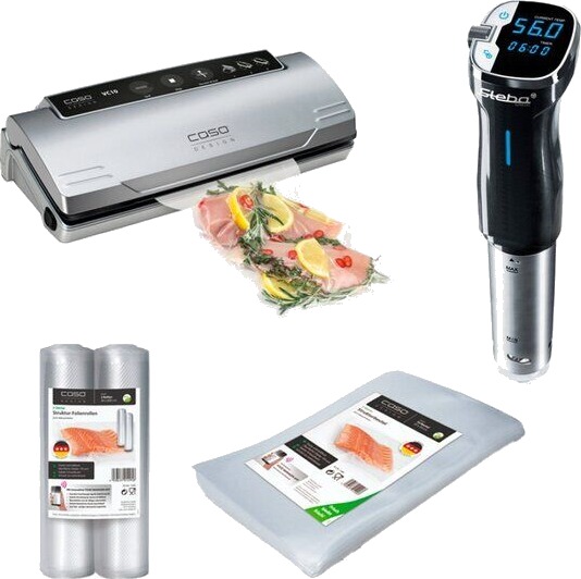 Steba - Sous Vide pakke med vakuummaskin og tilbehør sølv Steba - Sous Vide pakke med vakuummaskin og tilbehør sølv