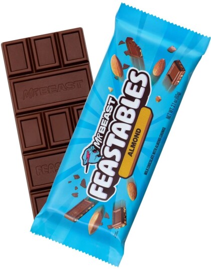 Mr. Beast Bar Almond Milk Chocolate with Almond Chunks 60 g USA Import