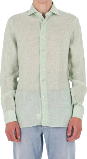 Borriello Napoli Herre Skjorter Grønn 4XL, Borriello Napoli Herre Skjorter Grønn 4XL,
