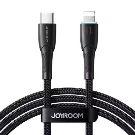Kabel Joyroom Starry Series Sa32-Cl3 30W Usb-C / Lightning 1M - Czarny Kabel Joyroom Starry Series Sa32-Cl3 30W Usb-C / Lightning 1M - Czarny
