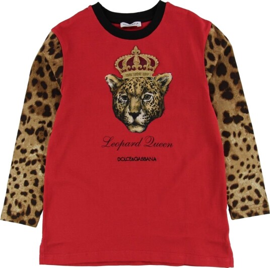Dolce & Gabbana Genser Dyr Rød/Leopard Dolce & Gabbana 12 år 152 Genser
