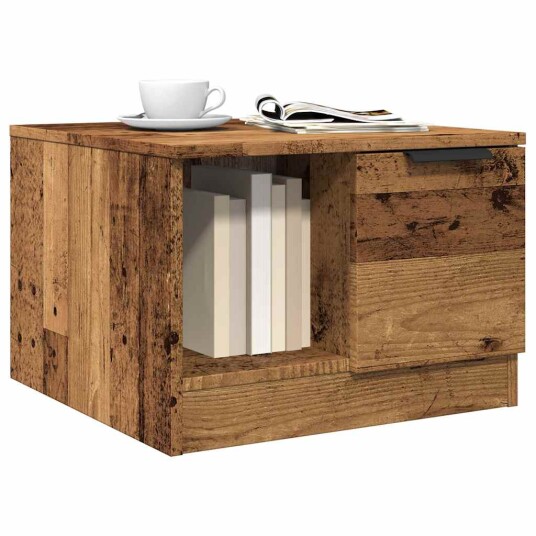 Salongbord gammelt tre 50x50x36 cm konstruert tre 8721158441874
