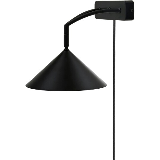 Curve vegglampe - Svart