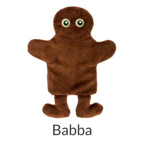 Babblarna Babblarna språktrening Hånddukker 30 cm Babba